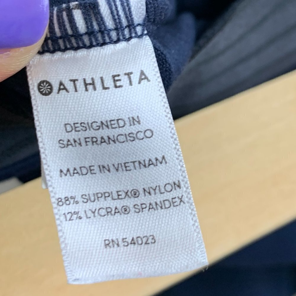 Athleta Navy Blue Bootcut Elastic Waist Pant Size Small - Picture 6 of 7